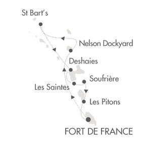 Deluxe Honeymoon Cruises Le Ponant February 13-20 2026 Fort-de-France, Martinique to Fort-de-France, Martinique