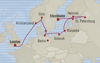 Deluxe Honeymoon Cruises Oceania Marina July 23 August 4 2026 Stockholm, Sweden to Southampton, United Kingdom