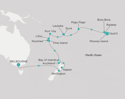 Itinerary map