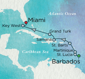 7 Seas Luxury Cruises - Azure Reflections Map Crystal  Serenity 2022 World Cruise