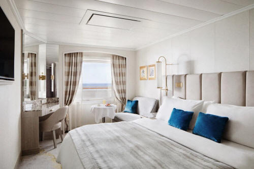 Crystal Cruises Serenity World Cruise Single Guest Room with Ocean View - Category SGWF