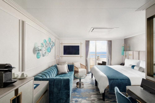 Crystal Cruises Serenity World Cruise Aquamarine Veranda Suite - Category SSVM, SSVF