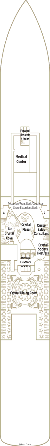 Crystal Serenity Cruises Deck Image