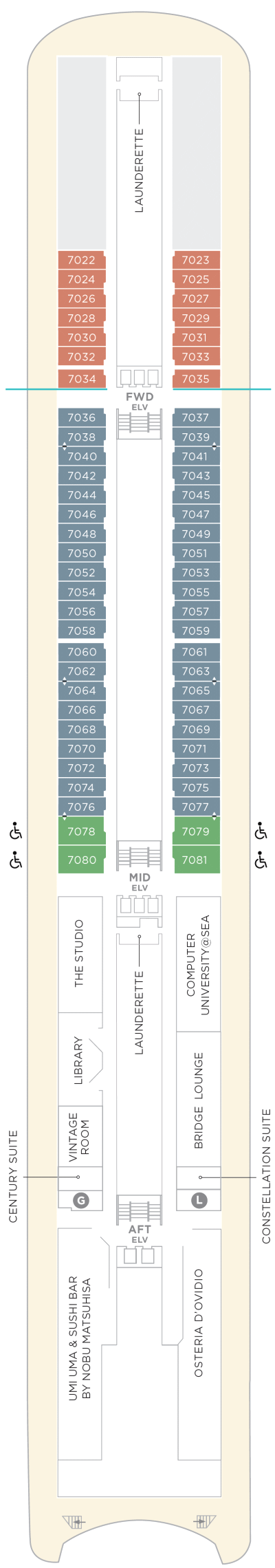Crystal Cruises Serenity Deck 7
