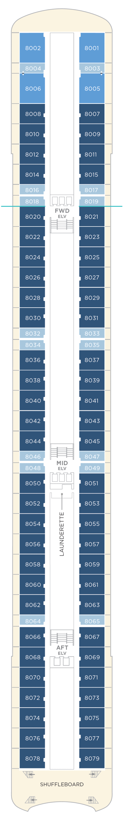 Crystal Cruises Serenity Deck 8