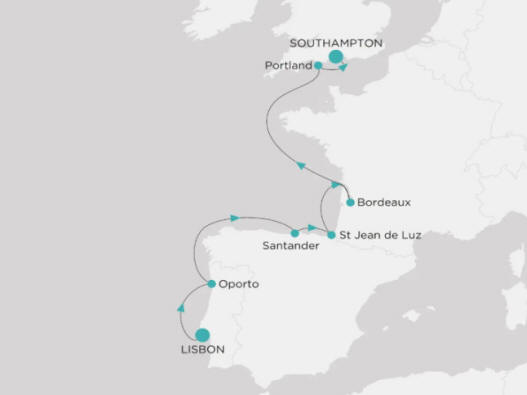 Crystal Cruises Serenity Map Itinerary 2026
