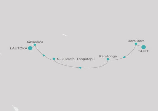 Crystal Cruises Serenity Map Itinerary 2026