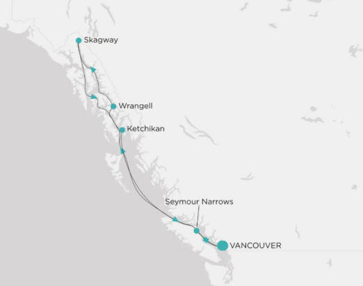 Crystal Cruises Serenity Map Itinerary 2027
