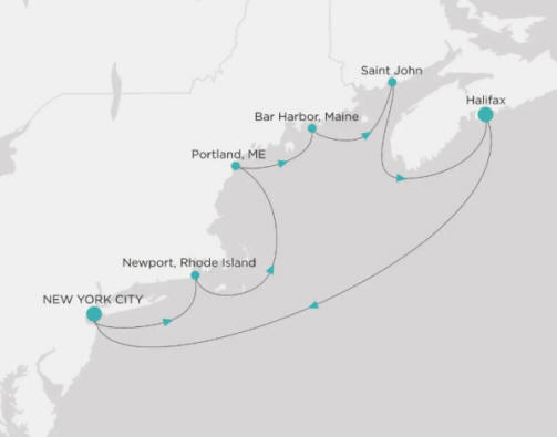 Crystal Cruises Serenity Map Itinerary 2027