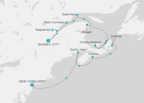 Crystal Cruises Serenity Map Itinerary 2027