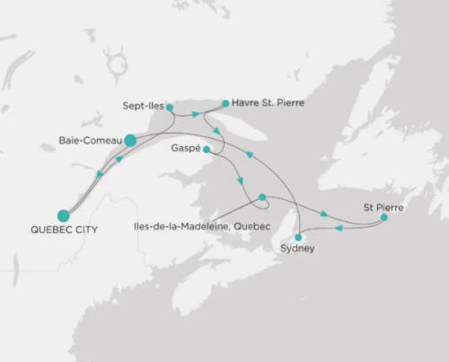Crystal Cruises Serenity Map Itinerary 2027