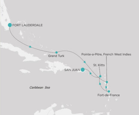 Crystal Cruises Serenity Map Itinerary 2027