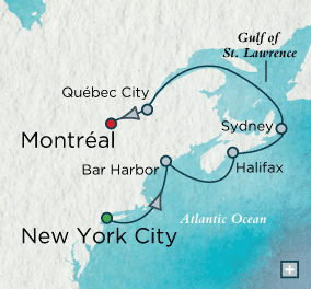 Crystal Luxury Cruises symphony 2024 Maritime Medley Map