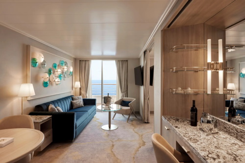 Crystal Cruises Symphony Category GSVM, GSVF (Sapphire Veranda Suite)