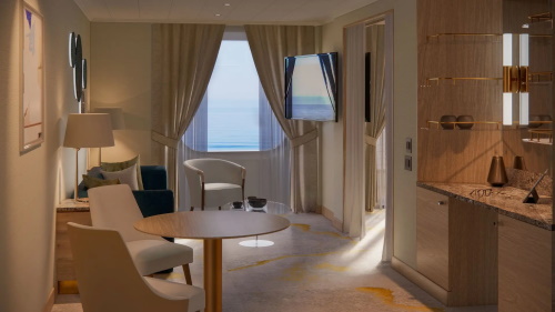 Crystal Cruises Symphony Category GSWM (Sapphire Ocean View Suite)
