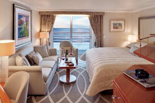 Crystal Cruises Symphony Category SSVM, SSVF (Aquamarine Veranda Suite)