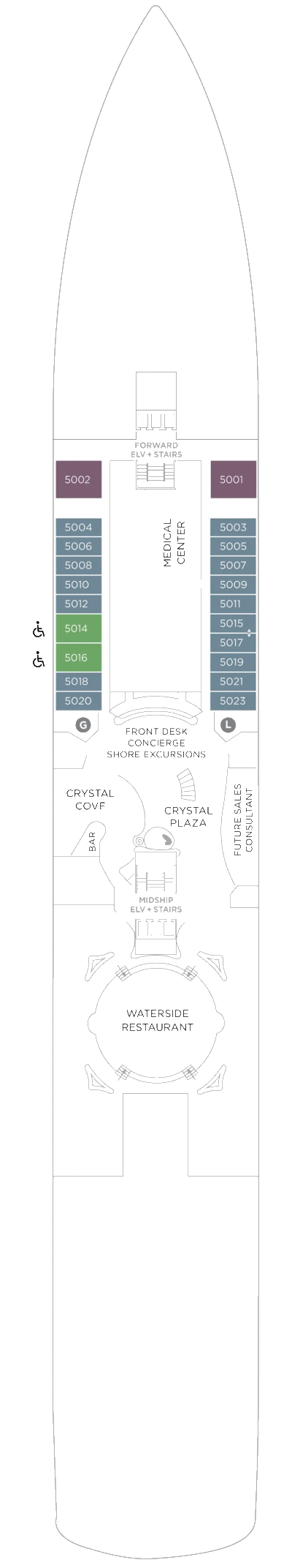 Crystal Cruises Symphony Deck Plan 5