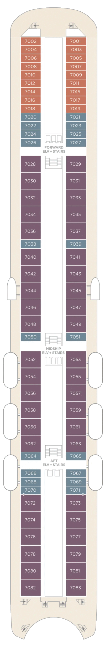 Crystal Cruises Symphony Deck Plan 7
