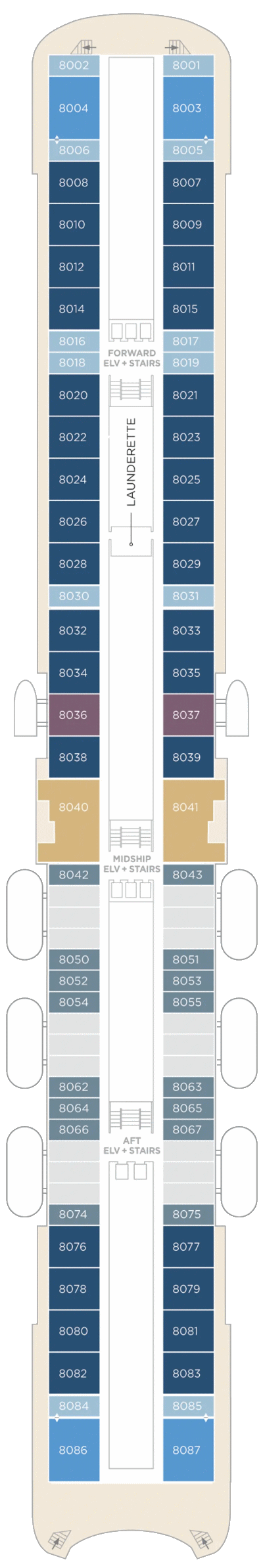Crystal Cruises Symphony Deck Plan 8