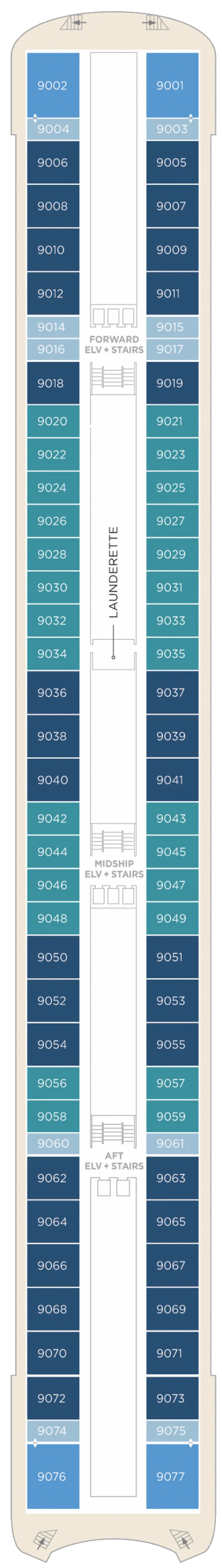 Crystal Cruises Symphony Deck Plan 9