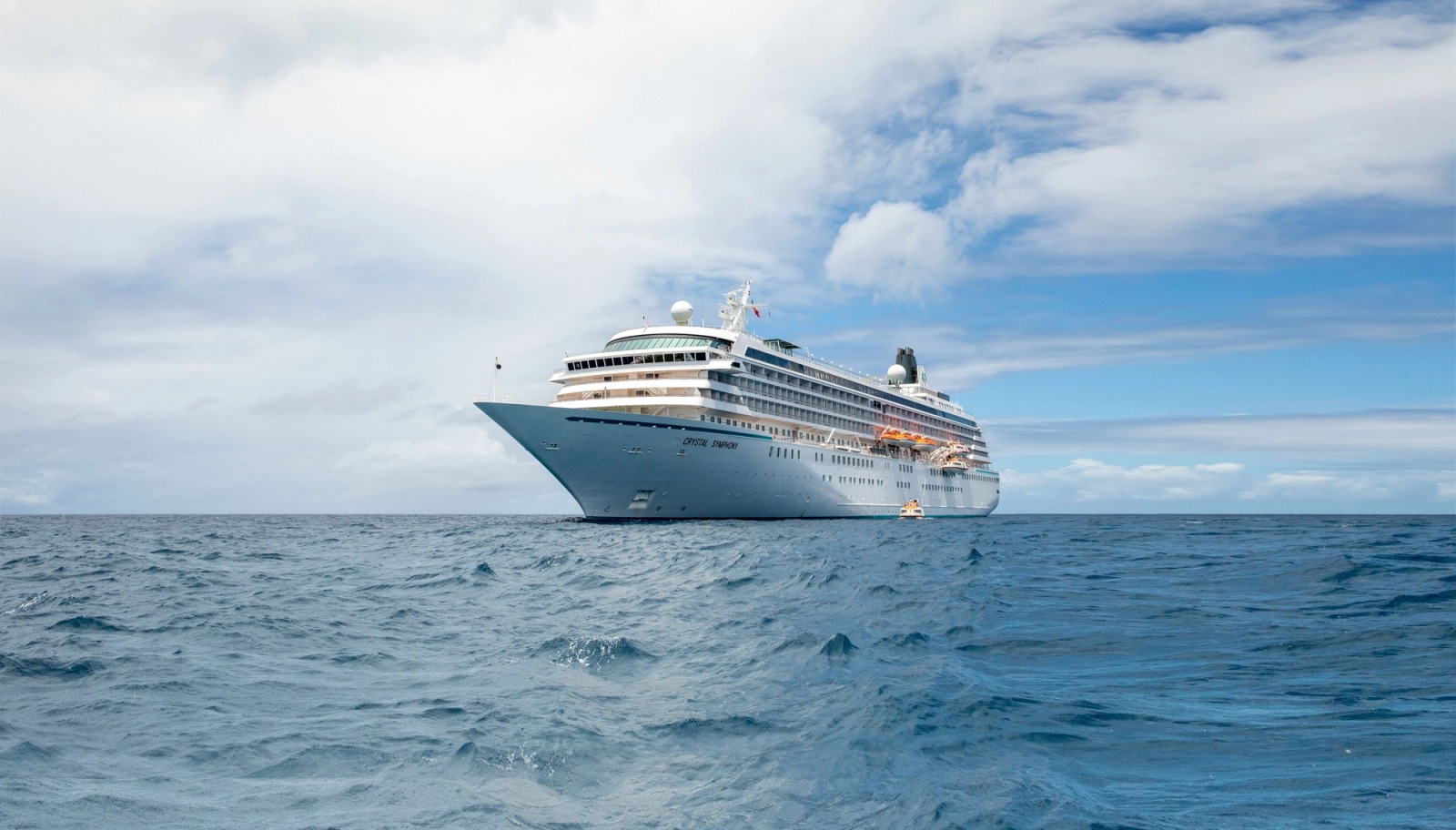 Crystal Symphony cruise ship sailing at sea