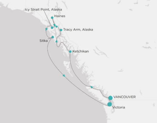 Crystal Cruises Symphony Itinerary 2026 Map