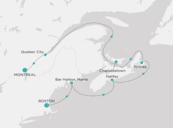 Crystal Cruises Symphony Itinerary 2026 Map