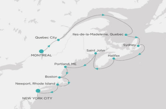 Crystal Cruises Symphony Itinerary 2026 Map