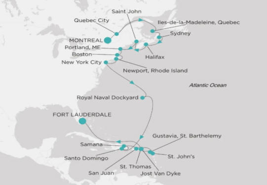 Crystal Cruises Symphony Itinerary 2026 Map