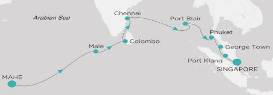 Crystal Cruises Symphony Itinerary 2026 Map