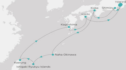Crystal Cruises Symphony Itinerary 2026 Map