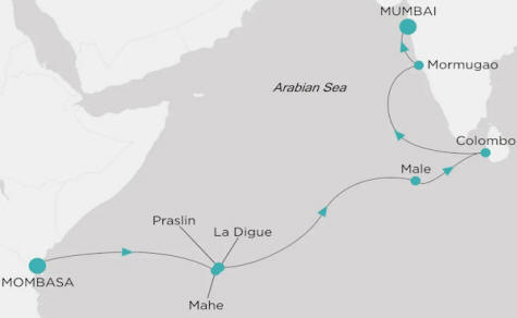 Crystal Cruises Symphony Itinerary 2026 Map