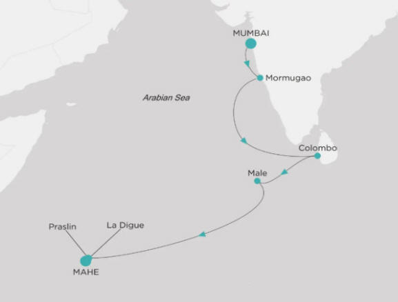Crystal Cruises Symphony Itinerary 2026 Map