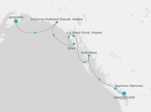 Crystal Cruises Symphony Itinerary 2026 Map