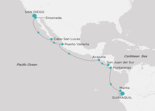 Crystal Cruises Symphony Itinerary 2026 Map