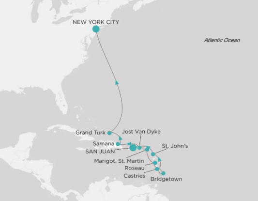 Crystal Cruises Symphony Itinerary 2026 Map