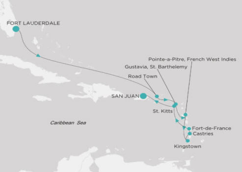 Crystal Cruises Symphony Itinerary 2026 Map
