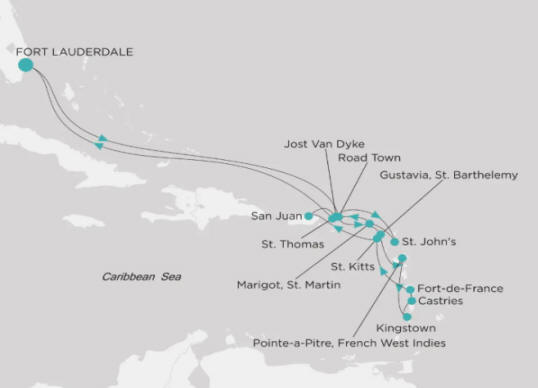 Crystal Cruises Symphony Itinerary 2026 Map