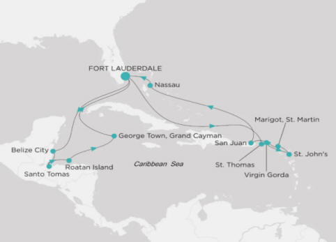 Crystal Cruises Symphony Itinerary 2026 Map