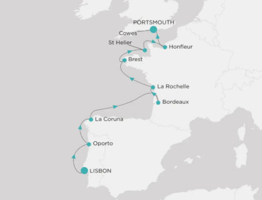 Crystal Cruises Symphony Itinerary 2027 Map