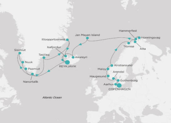 Crystal Cruises Symphony Itinerary 2027 Map
