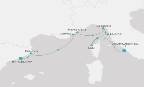Crystal Cruises Symphony Itinerary 2027 Map