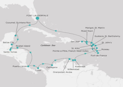 Crystal Cruises Symphony Itinerary 2027 Map