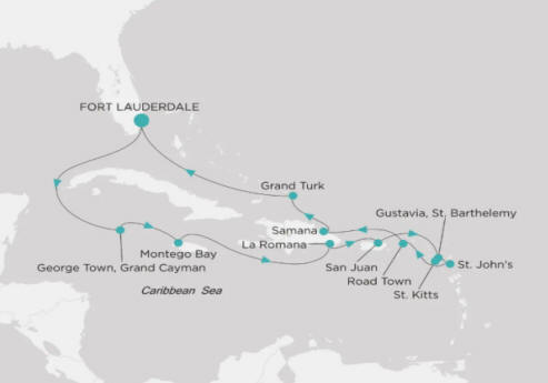 Crystal Cruises Symphony Itinerary 2027 Map
