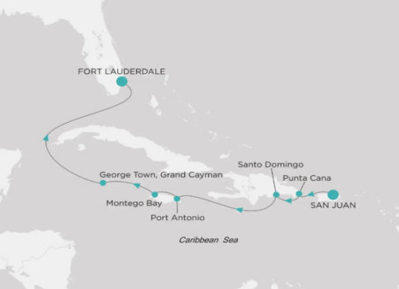 Crystal Cruises Symphony Itinerary 2027 Map