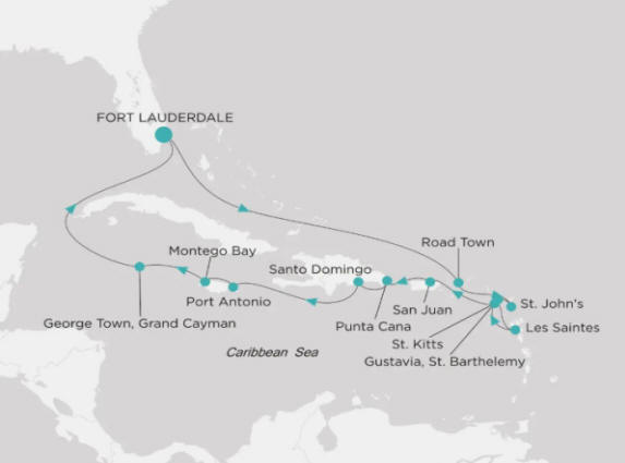 Crystal Cruises Symphony Itinerary 2027 Map