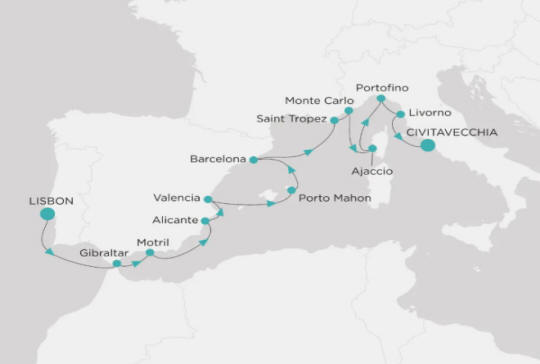 Crystal Cruises Symphony Itinerary 2027 Map