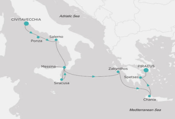 Crystal Cruises Symphony Itinerary 2027 Map