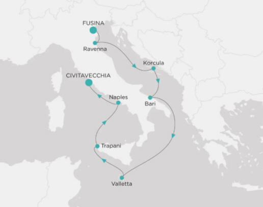 Crystal Cruises Symphony Itinerary 2027 Map