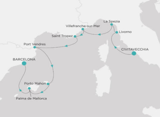 Crystal Cruises Symphony Itinerary 2027 Map